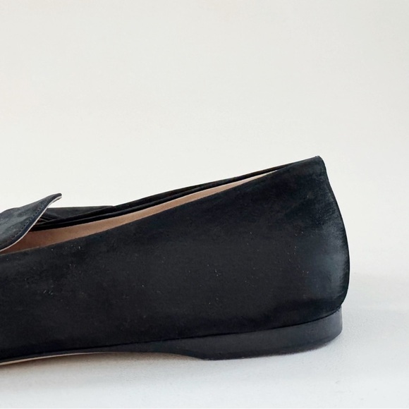 Fendi Freedom Loafer Black Suede Zucca FF Square Toe Flat EU 37 US 7 Classic - Picture 5 of 10